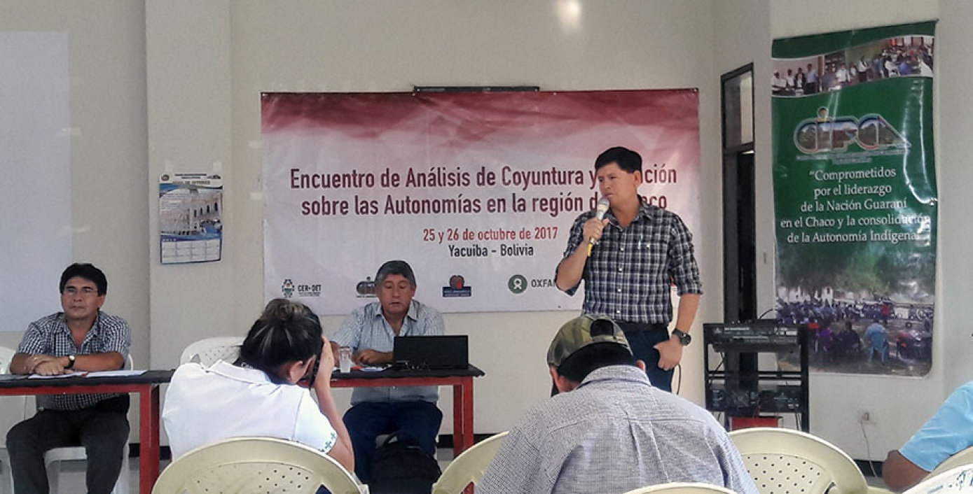 Organizaciones e instituciones analizaron la situación de las autonomías en la región del Chaco boliviano