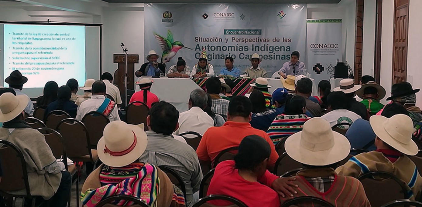 Las Autonomías Indígena Originario Campesinas definen acciones para consolidar los gobiernos indígenas