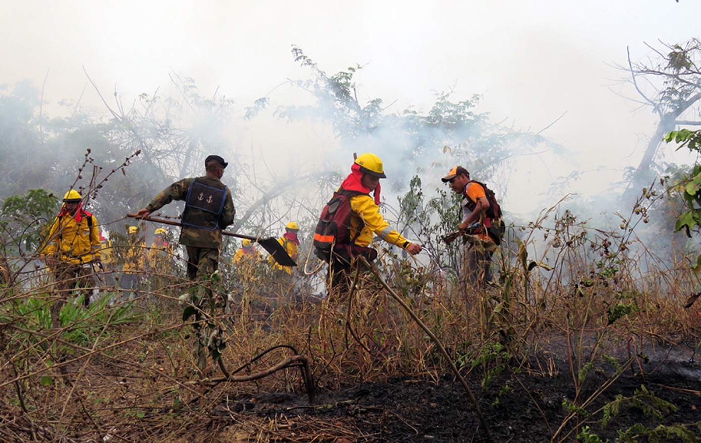 CIPCA apoya la capacitación interinstitucional de combate de incendios en el Norte Amazónico de Bolivia