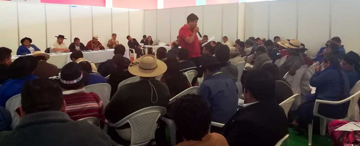 Pequeños productores convocados por el Pacto de Unidad demandan políticas de Estado para el fortalecimiento del sector