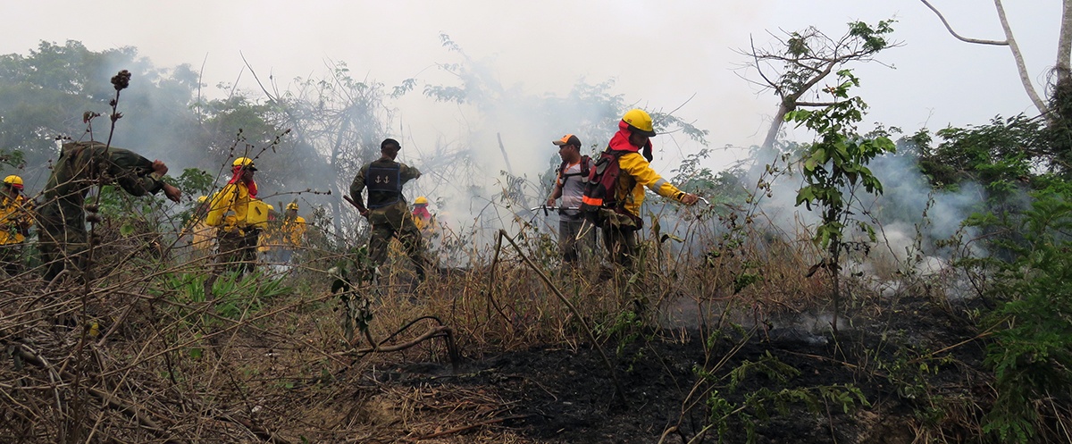 En Riberalta bomberos junto a productores indígenas y campesinos se capacitan en prevención de incendios 