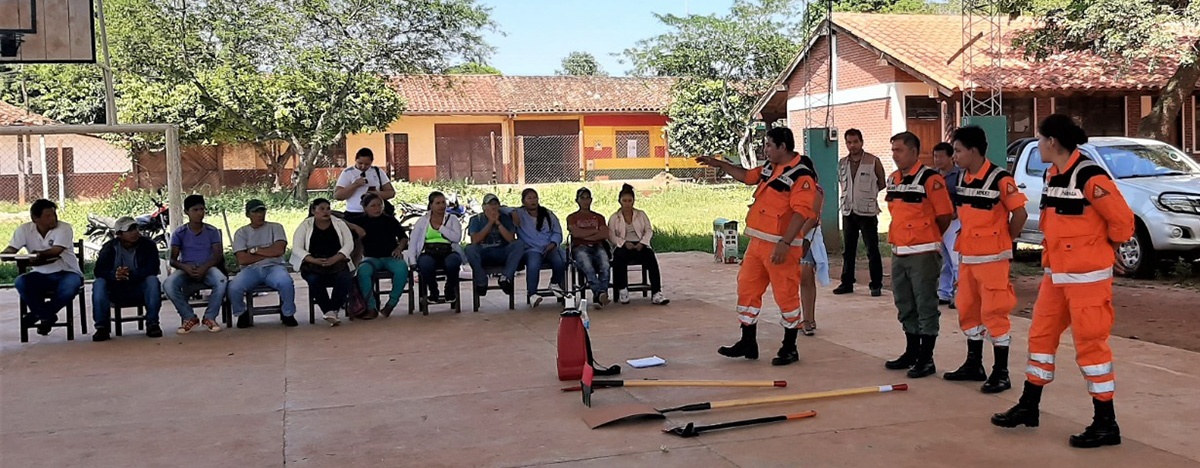 Comunidades indígenas chiquitanas de San Ignacio de Velasco se capacitaron en contención de incendios forestales