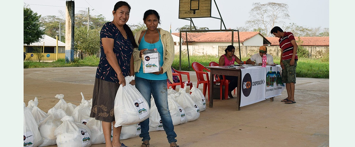 Familias campesinas e indígenas de San Andrés del Beni recibieron ayuda humanitaria por la pandemia del COVID-19