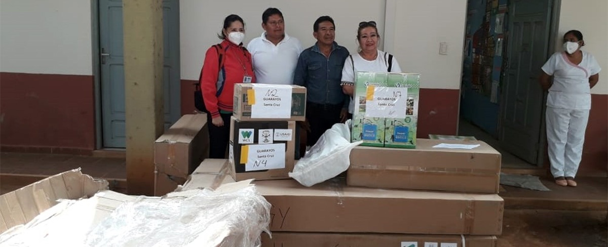 Centro de Salud del municipio de Urubichá recibe ayuda humanitaria para enfrentar la pandemia por Covid-19