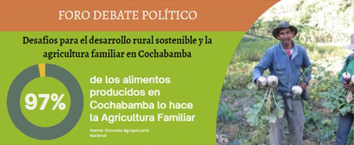 Candidatos presentan propuestas para el desarrollo rural sostenible y la agricultura familiar en Cochabamba