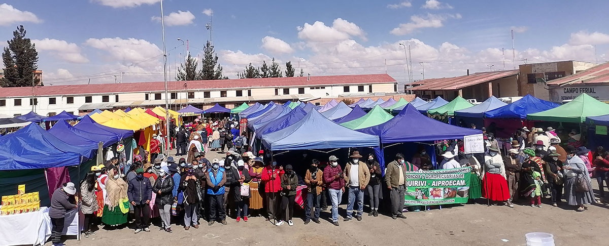 Se realizó feria agroecológica en la Ciudad de El Alto para conmemorar los 50 años de vida CIPCA.