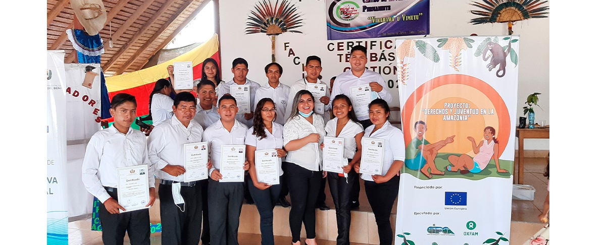 Jóvenes de San Ignacio de Mojos se certifican como facilitadores comunitarios.