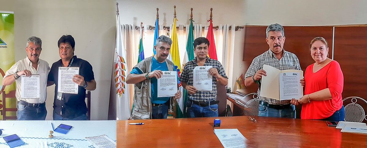 CIPCA Santa Cruz firma convenios de cooperación con gobiernos municipales de la provincia Guarayos.