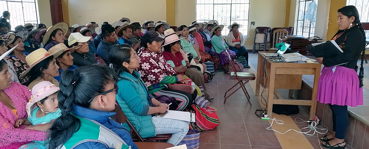 Organización de Mujeres Originarias de Torotoro, determinan propuestas para su inserción en el Plan Operativo Anual 2024