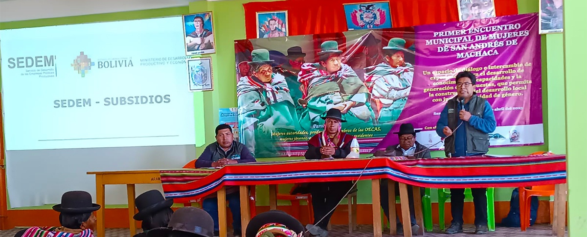 Mandato del Foro Municipal de San Andrés de Machaca: “Apoyar iniciativas productivas locales”