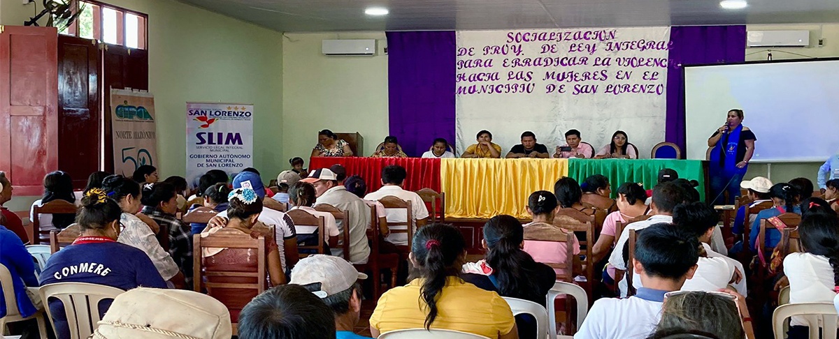 Se socializa propuesta de Ley Integral Municipal para Erradicar la Violencia hacia las Mujeres en San Lorenzo Pando