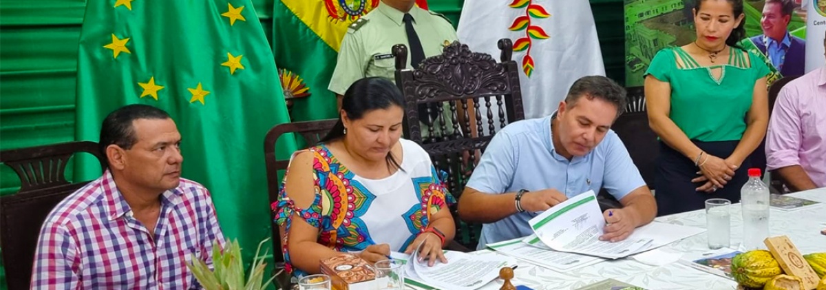 Se firma convenio de cooperación interinstitucional entre Gobernación del Beni y CIPCA