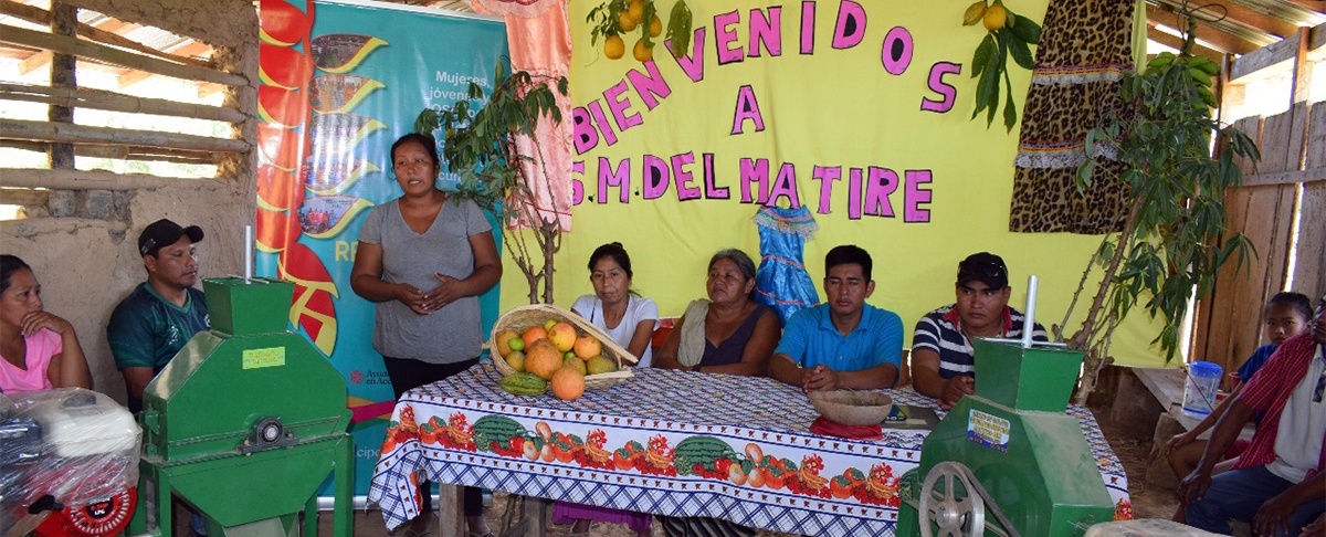Mujeres del Matire fortalecen su emprendimiento productivo con maquinaria para la transformación de yuca