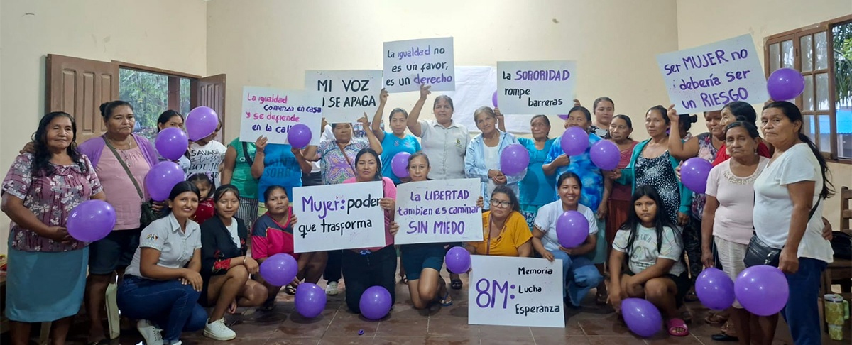 Mujeres de Yotaú conmemoran el Día Internacional de la Mujer con espacios de reflexión y prevención de la violencia
