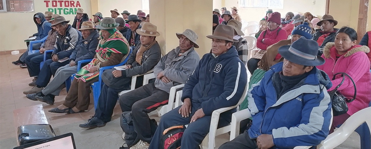 Totora avanza en la construcción participativa de su Plan Autonómico de Desarrollo Municipal