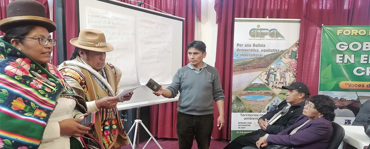 Foro Departamental de Oruro fortalece los lineamientos para la gestión sostenible de los recursos hídricos frente a la crisis climática