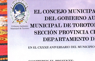 Cipca Cochabamba recibe reconocimiento del Gobierno Municipal de Torotoro por su aporte al desarrollo rural