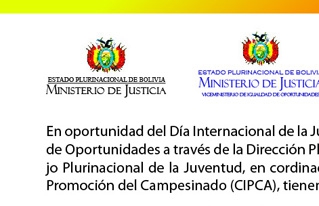 Día Internacional de la Juventud: Jóvenes trabajarán la agenda plurinacional de la juventud 