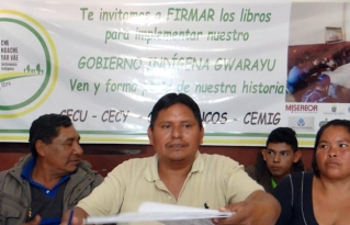 Se hizo apertura de libros de firmas para referendo de conversión de autonomía municipal a autonomía indígena Guaraya en Urubichá
