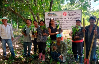 Indígenas y campesinos de Beni avanzan en el establecimiento y manejo de jardines clonales de cacao nativo amazónico.
