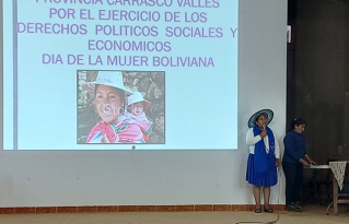 Mujeres de la Provincia Carrasco Valles identifican acciones estratégicas para el ejercicio de sus derechos sociales, políticos y económicos